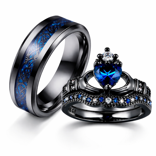 Bague de couple océan bleu | Dreamilove