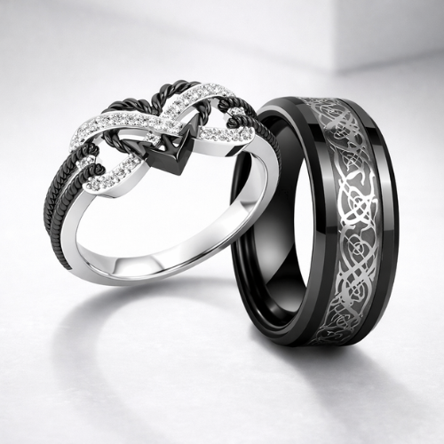 Bague de promesse cœur argenté | Dreamilove